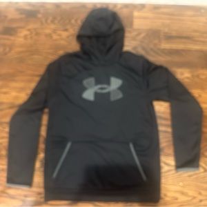 Under Armour youth XL kids Black and Grey Hoodie